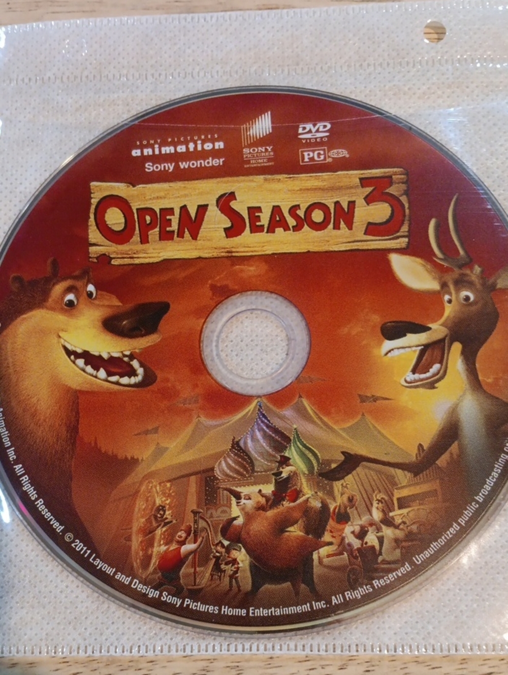 Open Season 3 DVD *NO CASE*